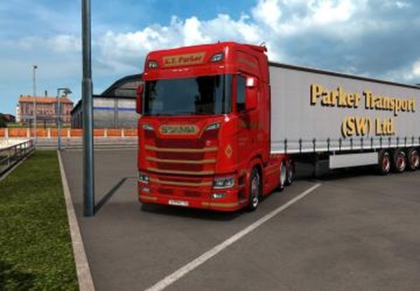 Комбо скин Parker Transportверсия 1.0 для Euro Truck Simulator 2 (v1.40.x)
