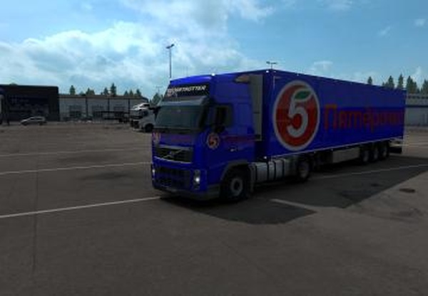 Комбо скин Пятёрочка для Volvo FH16 2009v4.0 для Euro Truck Simulator 2 (v1.39.x, 1.40.x)