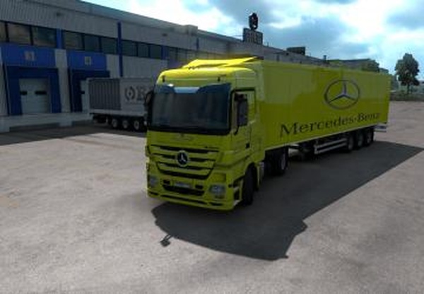 Комбо скин Mercedes для Mercedes Actros MP3v2.0 для Euro Truck Simulator 2 (v1.40.x)