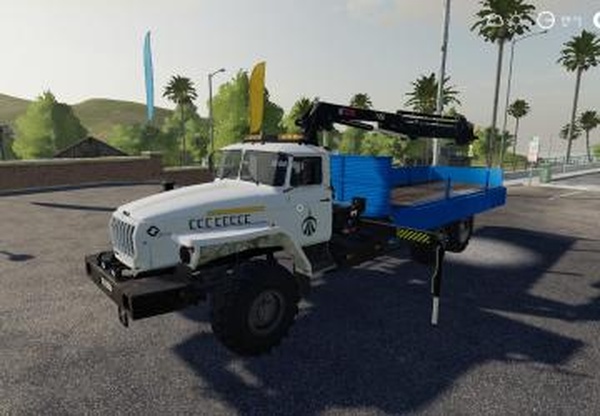 УРАЛ с манипулятором переделкаверсия 0.1 для Farming Simulator 2019 (v1.6.0.0)