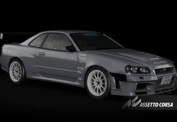 2002 Nissan Skyline GTR R34 Gundam MCRверсия 1.0 для Assetto Corsa
