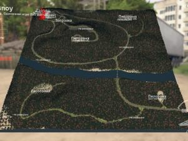 Карта «Лесной»версия 1.0 для SpinTires (v03.03.16)