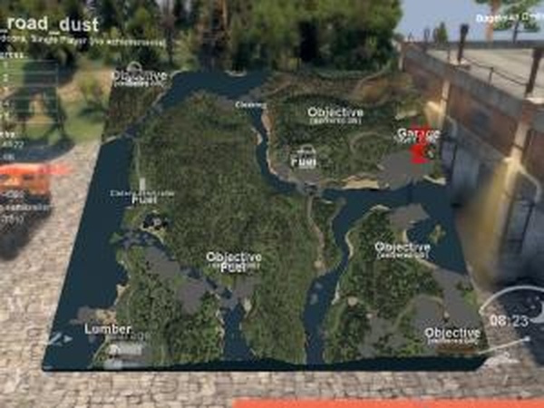 Карта «Road dust (Пыль дорог)»версия 1.0 для SpinTires (v03.03.16)