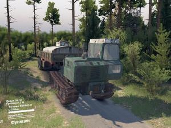 Трелевочный трактор ТЛТ-100 «Онежец»версия 1.1 для SpinTires (v03.03.16)