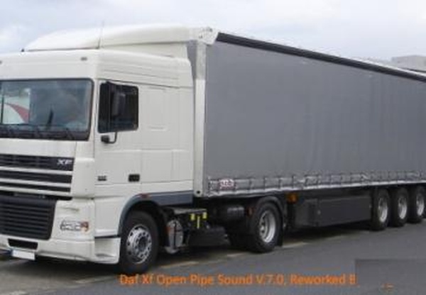 DAF XF Open Pipe sound reworkверсия 7.0 для Euro Truck Simulator 2 (v1.39.x, - 1.43.x)