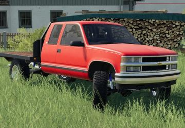 Chevrolet K1500 1995 Flatbedверсия 1.0.0.0 для Farming Simulator 2019 (v1.6.x)