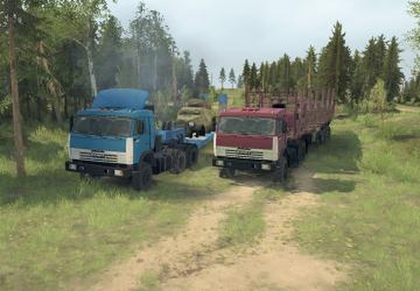 KamAZ 54115/Kamaz 44108версия 1.1 для Spintires: MudRunner (v18/05/21)