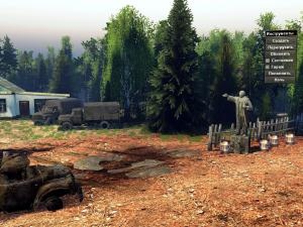 Карта «Родное село»версия 1.0 для SpinTires (v03.03.16)
