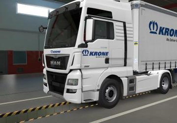 Скин с марками Krone, Schwartzmuller для MAN Euro 6v1.0 для Euro Truck Simulator 2 (v1.39.x, 1.40.x)