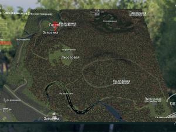 Карта «Лесоповал»версия 1.0 для SpinTires (v03.03.16)