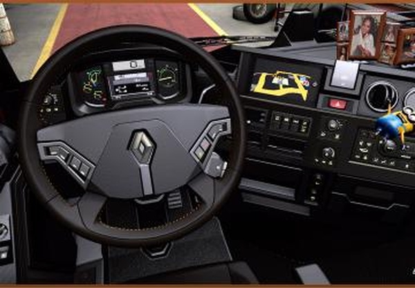 Dark interior Renault Range Tверсия 1.2 для Euro Truck Simulator 2 (v1.36.x, - 1.40.x)