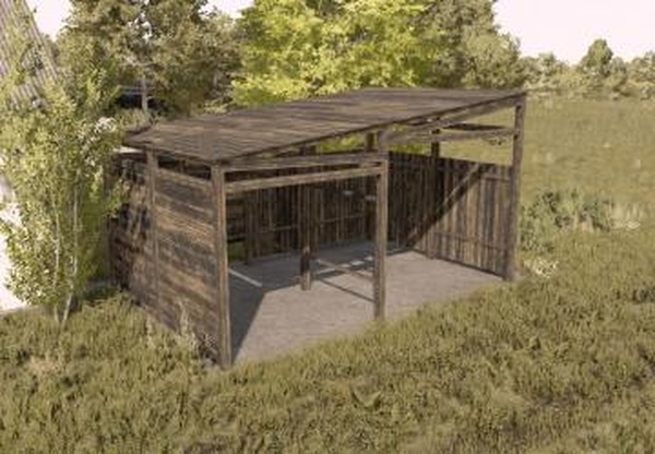 Wooden shelterверсия 1.0.0.0 для Farming Simulator 2022