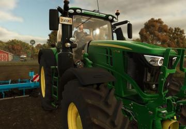 John Deere 6Rверсия 1.0.5.0 для Farming Simulator 2025