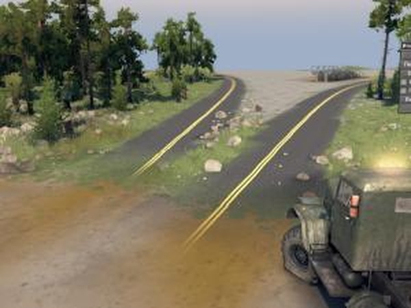 Карта «Полигон Лесной»версия 1.0 для SpinTires (v03.03.16)