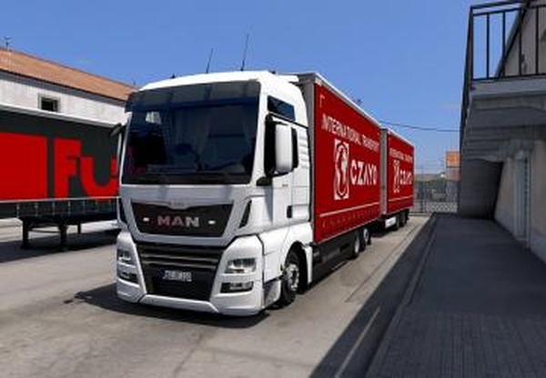 Tandem Krone addon for  MAN TGX E6версия 2.2 (18.11.20) для Euro Truck Simulator 2 (v1.39.x, 1.40.x)