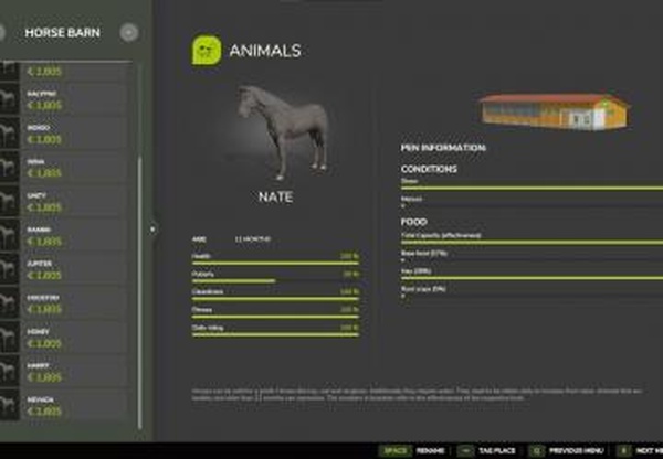 Better Horse Valueверсия 1.0.0.0 для Farming Simulator 2025