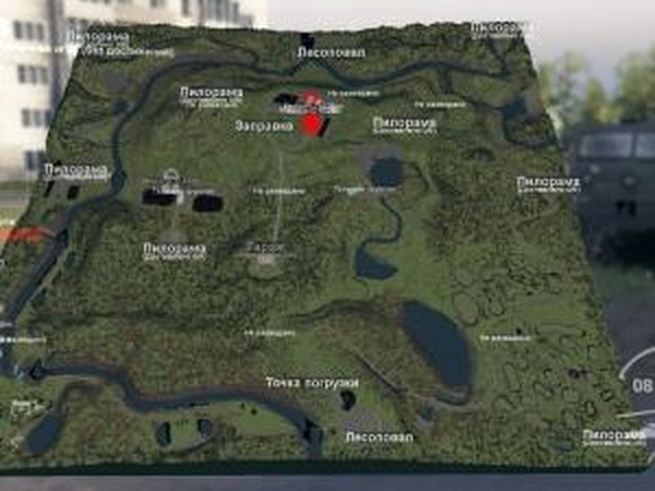 Карта «Лес 6»версия 1.0 для SpinTires (v03.03.16)