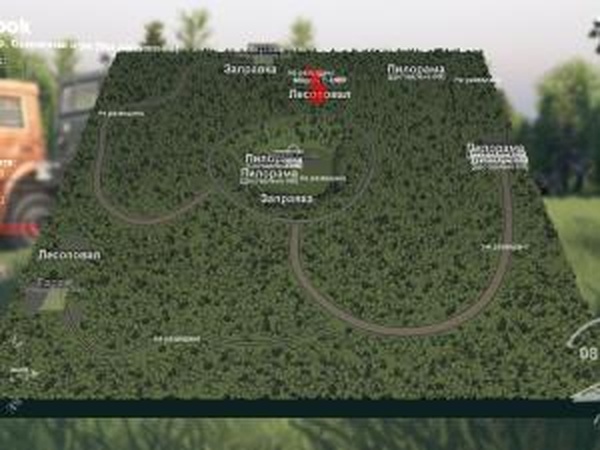 Карта «Пупок»версия 1.0 для SpinTires (v03.03.16)