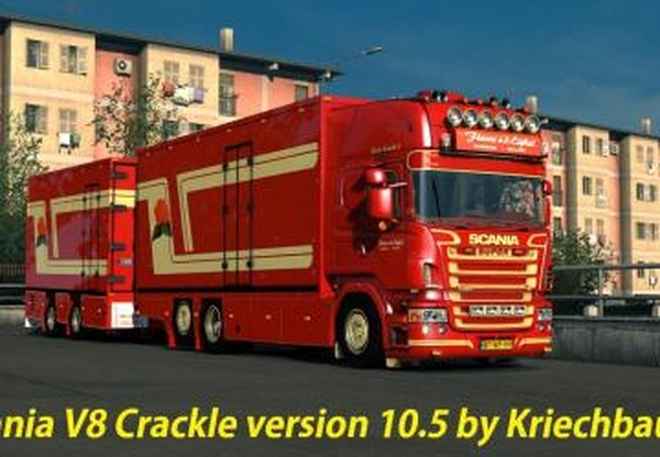 Scania V8 Openpipe & Crackle versionверсия 14.0 для Euro Truck Simulator 2 (v1.39.x, 1.40.x)