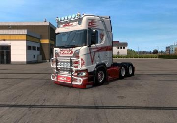 Skin Holland White & Redверсия 1.0 для Euro Truck Simulator 2 (v1.38.x, 1.39.x)