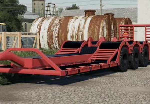 NMC 3-Axle Transport Trailerверсия 1.0.0.1 для Farming Simulator 2019 (v1.6.x)