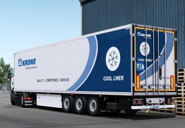 Krone Cool Liner SDR 27версия 1.1 для Euro Truck Simulator 2 (v1.38.x, 1.39.x)
