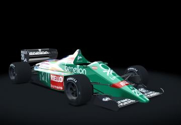 F1 1986 Benetton B186версия 1.0 для Assetto Corsa