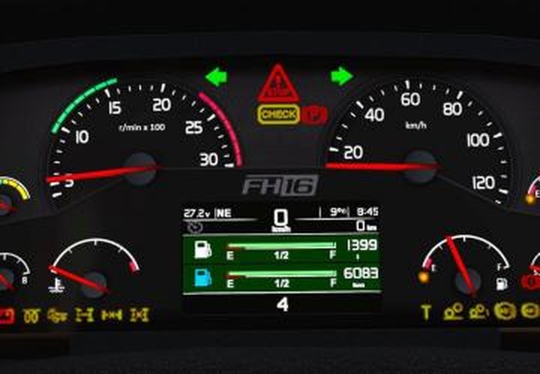 Volvo 2009 Onboard Computerверсия 1.0 для Euro Truck Simulator 2 (v1.36.x, - 1.39.x)