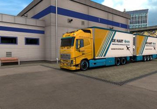 BDF Tandem De Hartверсия 1.0 для Euro Truck Simulator 2 (v1.38.x)