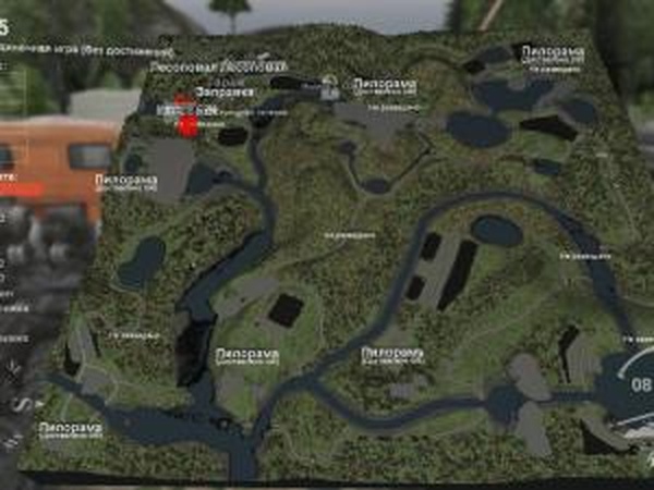 Карта «Лес 5»версия 1.0 для SpinTires (v03.03.16)