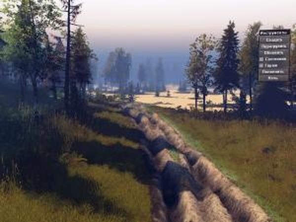 Карта «Посёлок»версия 1.0 для SpinTires (v03.03.16)