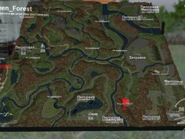 Карта «Зелёный лес»версия 1.0 для SpinTires (v03.03.16)