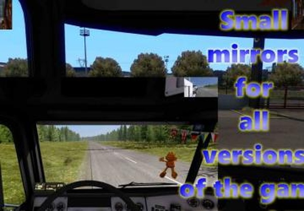 Small mirrors for all versionверсия 1.0 для Euro Truck Simulator 2 (v1.1.x, - 1.39.x)