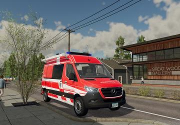 Mercedes Benz Sprinter 2019 ELWверсия 1.2.1.0 для Farming Simulator 2022