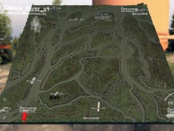 Карта «Olesja River»версия 21.10.16 для SpinTires (v03.03.16)