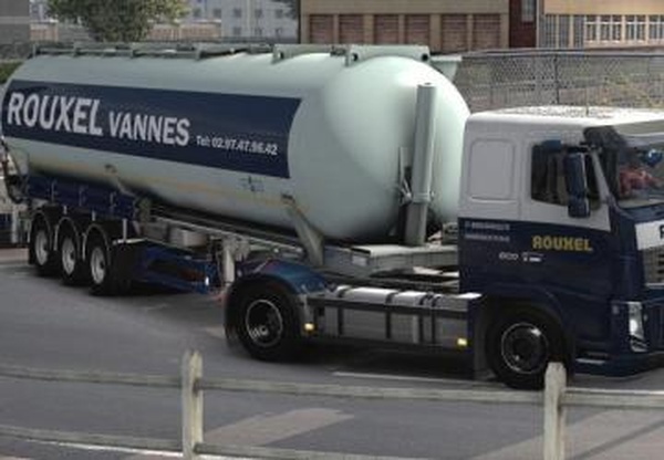 Скины «Rouxel Retro» для Volvo FH16 2009 и Feldbinder KIPv1.0 для Euro Truck Simulator 2 (v1.37.x, 1.38.x)