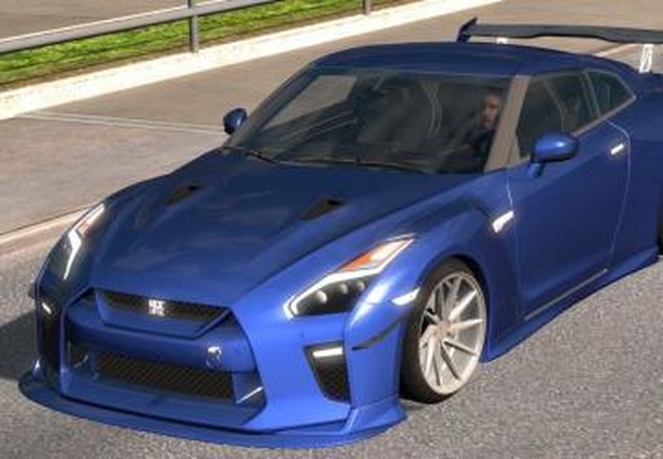 Nissan GTR 2017версия 03.10.20 для Euro Truck Simulator 2 (v1.38.x)