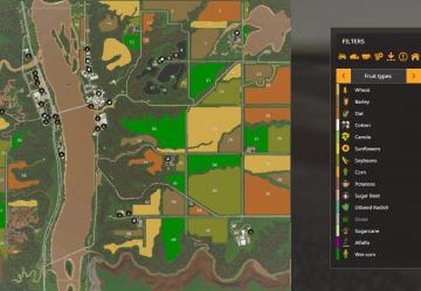 Карта «Upper Mississippi River Valley»версия 2.1 для Farming Simulator 2019 (v1.5.x)