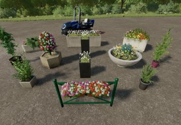 Flower Pots Packверсия 1.1.0.0 для Farming Simulator 2022