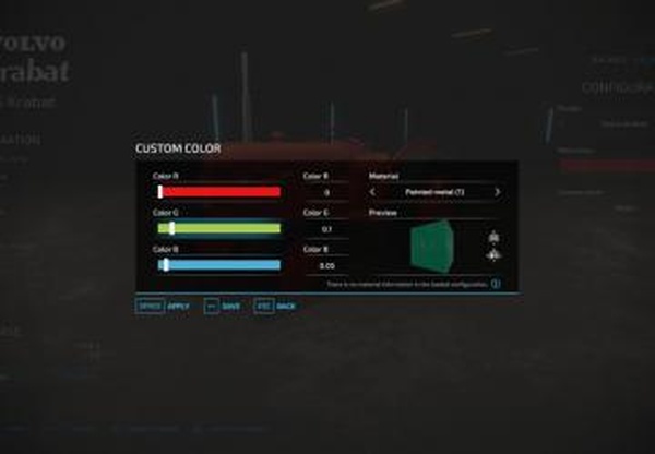 Color Configuratorверсия 1.5.0.1 для Farming Simulator 2022 (v1.13.x)