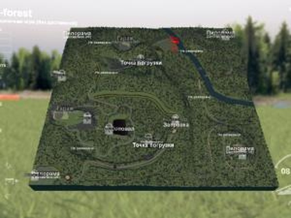 Карта «The Forest»версия 2.0 для SpinTires (v03.03.16)