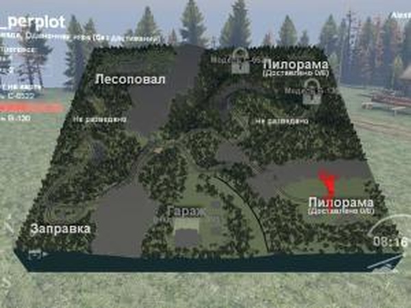 Карта «На делянку»версия 1.0 для SpinTires (v03.03.16)