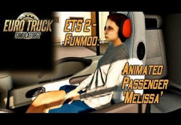 Animated passenger in truckверсия 2.2 для Euro Truck Simulator 2 (v1.38.x)