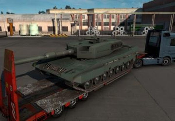 Leopard 2A4 Cargo 4Kверсия 1.0 для Euro Truck Simulator 2 (v1.38.x)