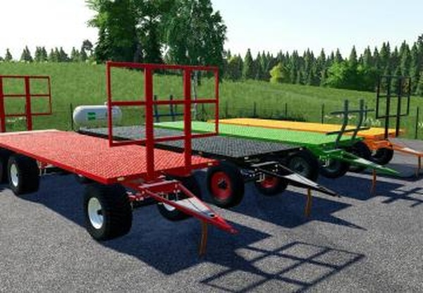 Flatbed Trailerверсия 1.1 для Farming Simulator 2019 (v1.6.0.0)