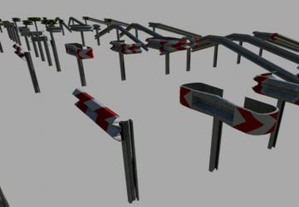 Объект Crash Barriers A Profil Setверсия 1.0 для Farming Simulator 2019 (v1.6.0.0)