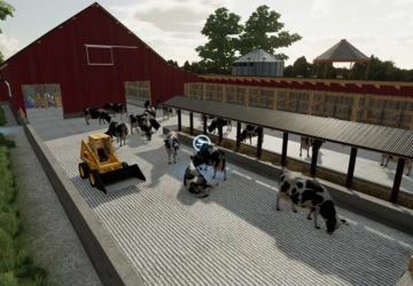 Old School Freestallверсия 1.0.0.0 для Farming Simulator 2022