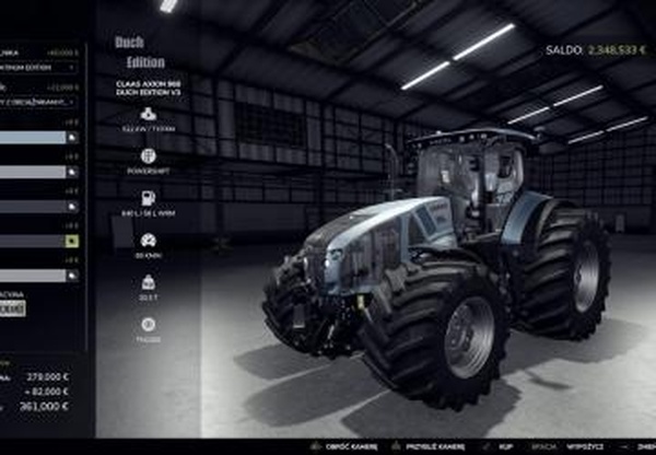 CLAAS Axion 960 Manual PowerShift Duch-Ghost Editionv1.0.0.1 для Farming Simulator 2025