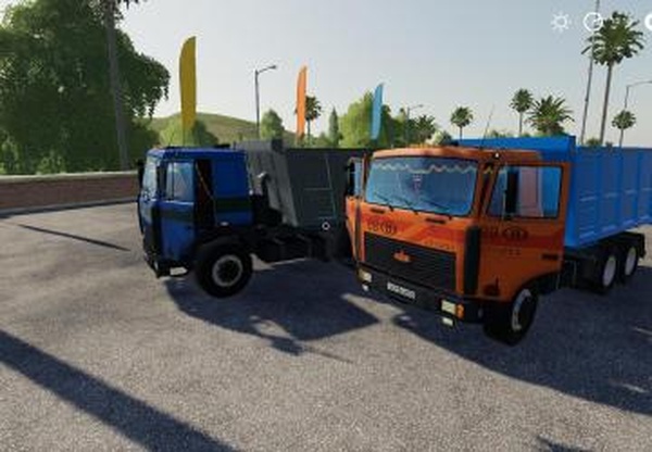 МАЗ-5516версия 2.0 для Farming Simulator 2019 (v1.6.0.0)