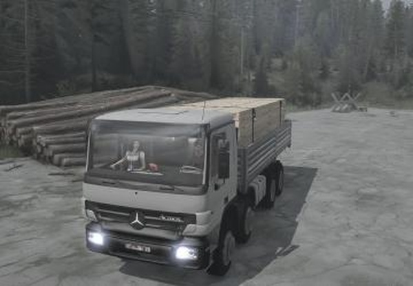 Mersedes-Benz Actros SVEверсия 4.0 (19.09.18) для Spintires: MudRunner (v18/05/21)